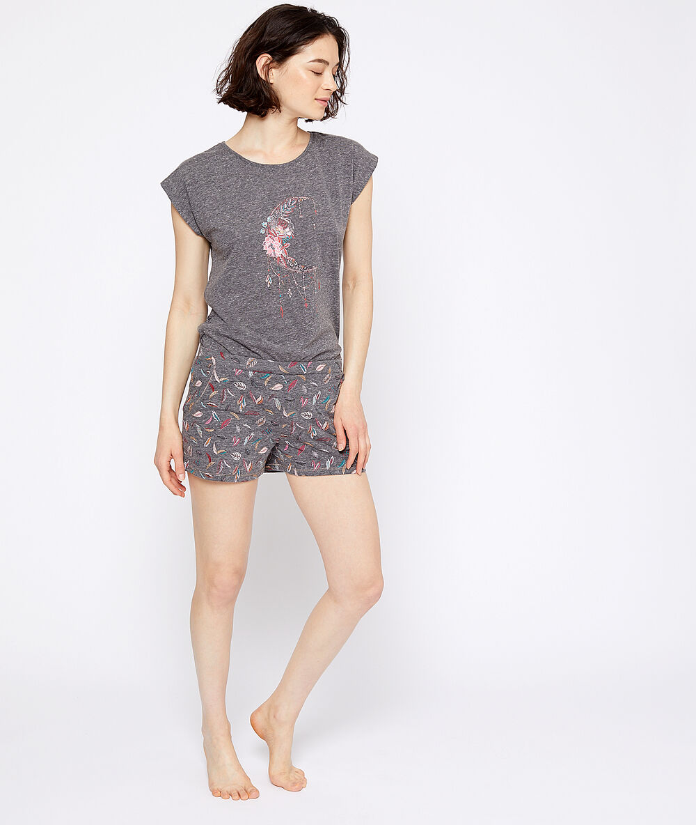 Shorts mit federn anthrazit.