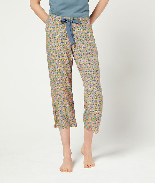 Capri-Hose mit Print zum Binden Capri-Hose mit Print zum Binden;${refinementColor}