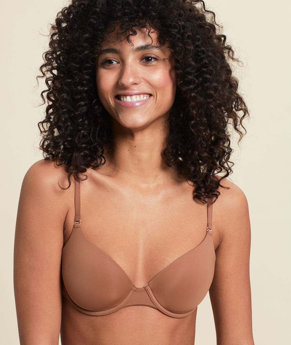 Bh nr. 5 – natürlicher push-up aus mikrofaser bronze.