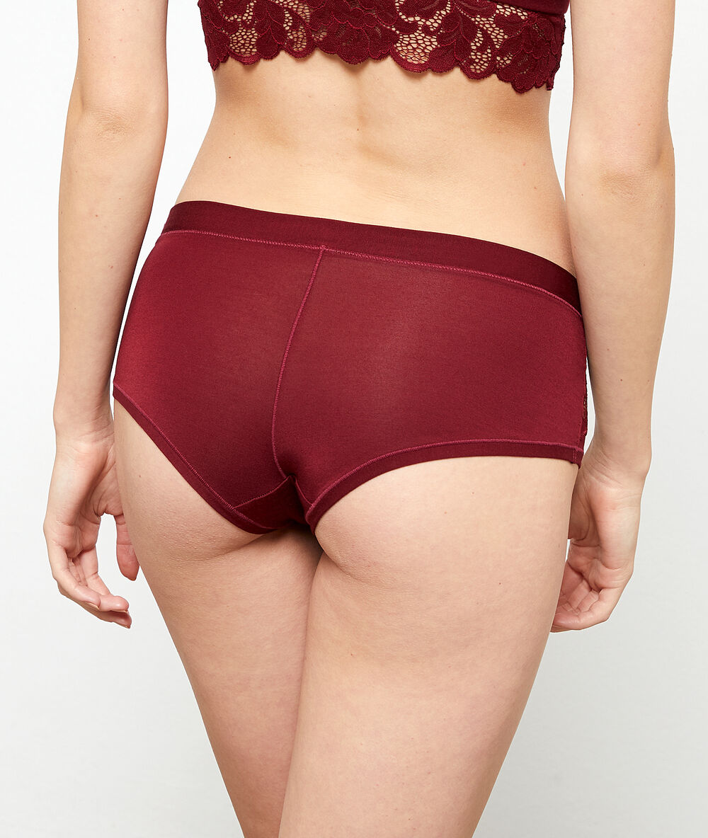 Shorty aus modal grenat burgund.