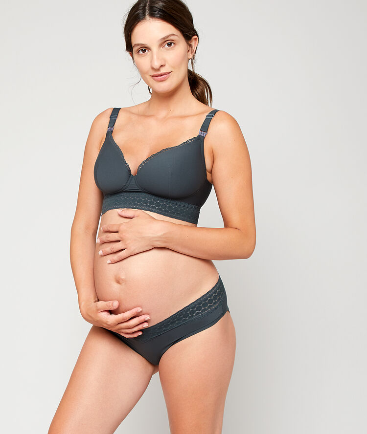 Panty aus mikrofaser kaki.
