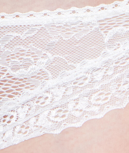 Slip aus spitze off white.