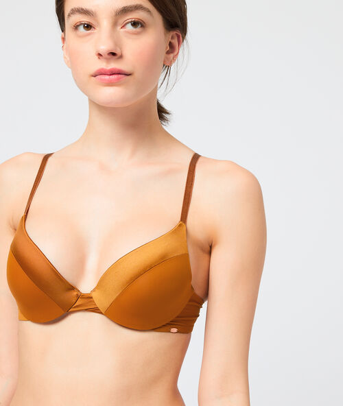 Bh nr. 2 &ndash; push-up aus mikrofaser bronze.
