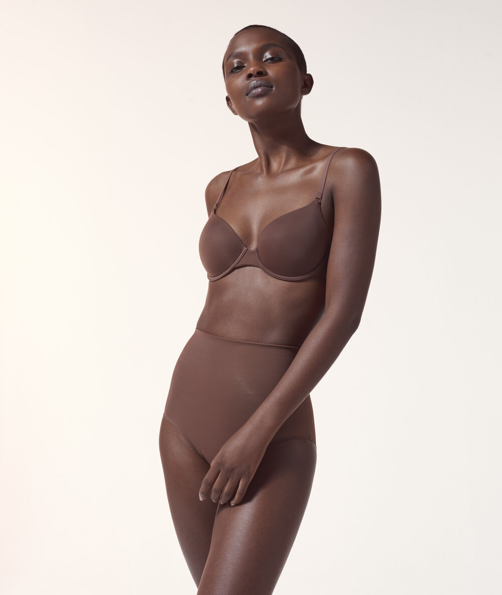 Panty mit hoher taille – stufe 3: figurformend braun.