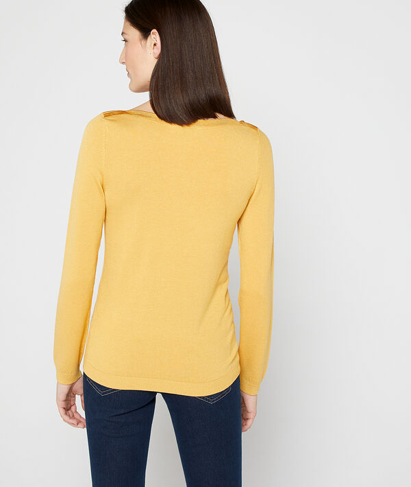 Pullover mit U-Boot-Ausschnitt aus feinem Strick Pullover mit U-Boot-Ausschnitt aus feinem Strick