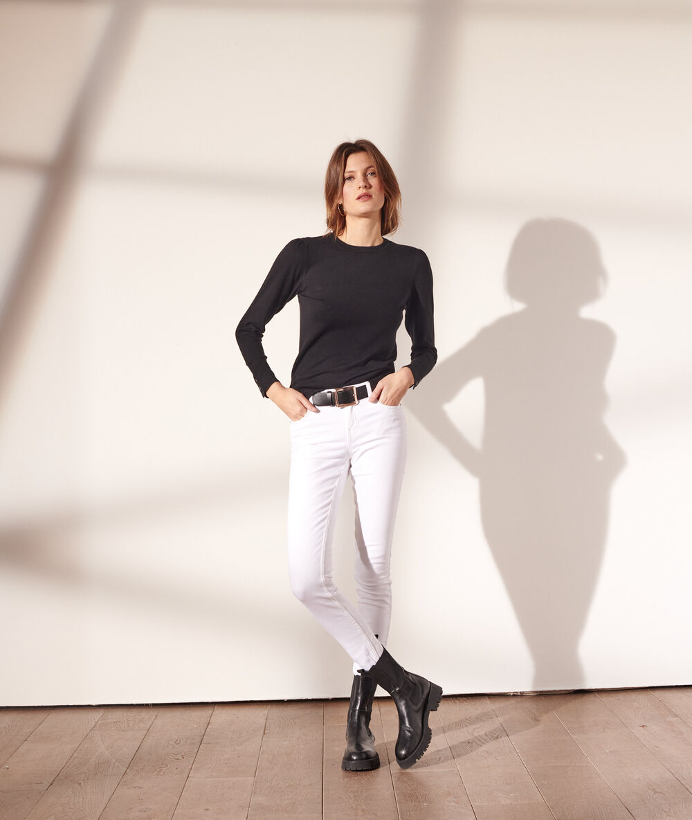 Slim-jeans weiß.