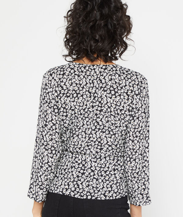 Wickelbluse mit floralem Print Wickelbluse mit floralem Print
