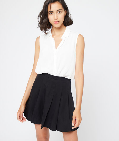 Schlittschuh-rock aus tencel&reg; schwarz.