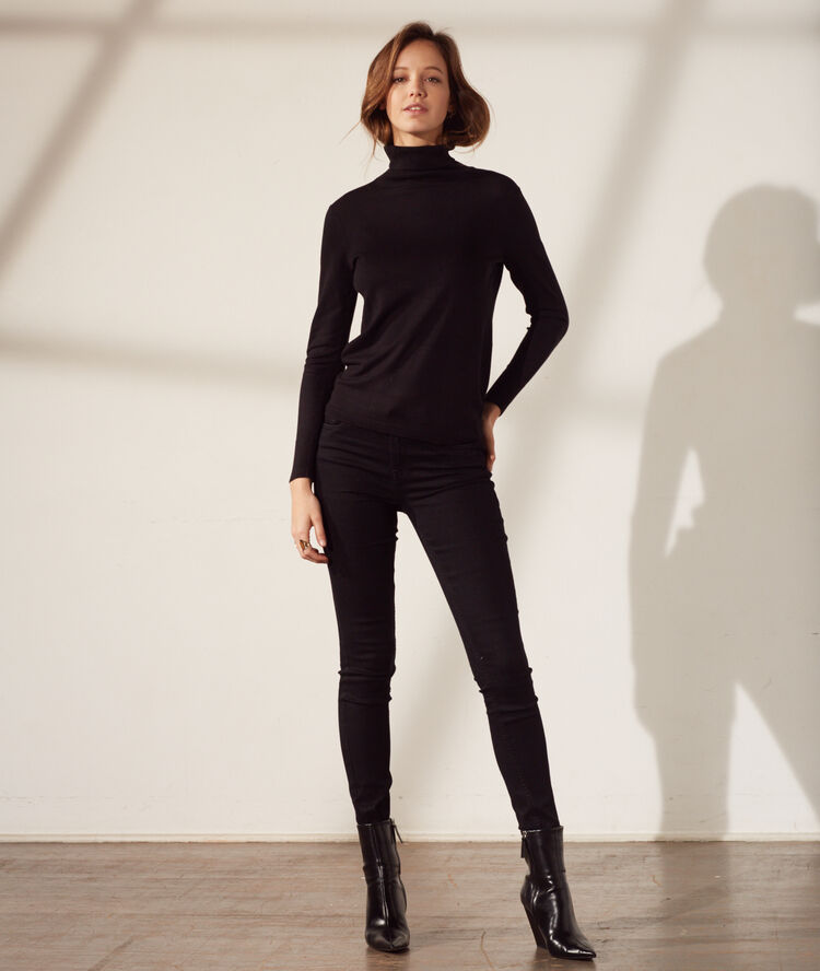Slim-jeans schwarz.