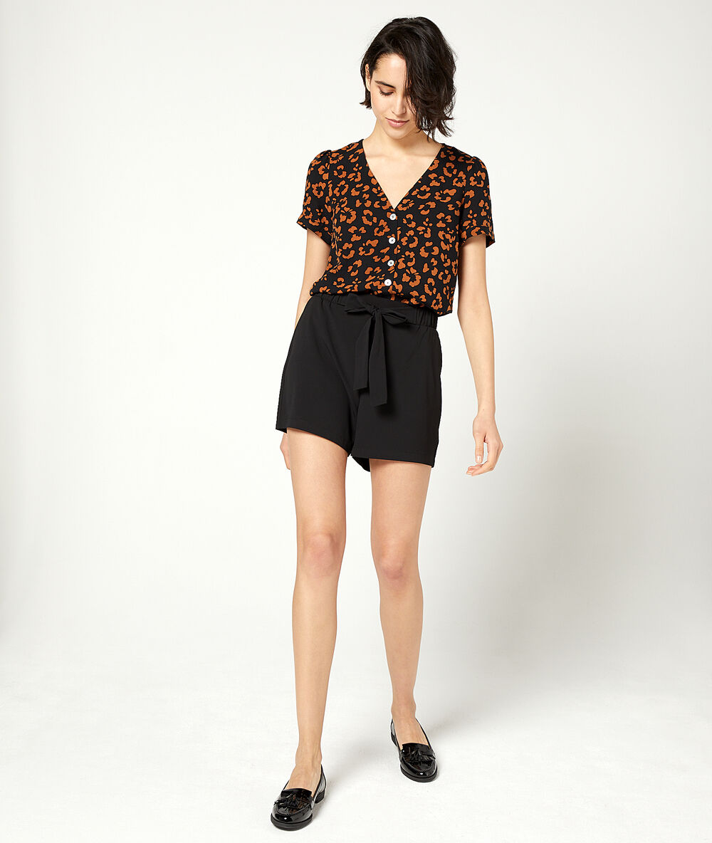 Shorts zum binden schwarz.
