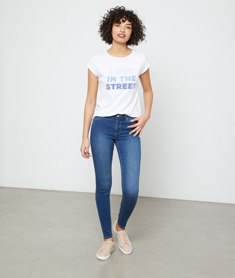 Slim-jeans brut.