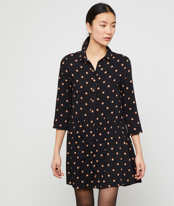 Ausgestelltes Kleid mit Punkten Ausgestelltes Kleid mit Punkten