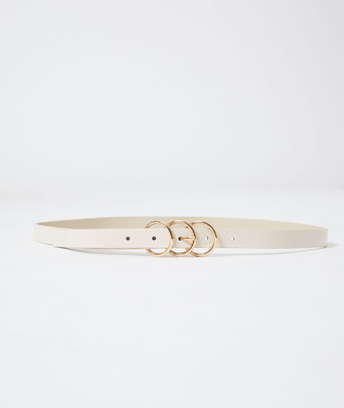 G&uuml;rtel mit dreifachschnalle ekr&uuml;.