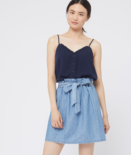 Rock zum binden aus baumwolle bleach.