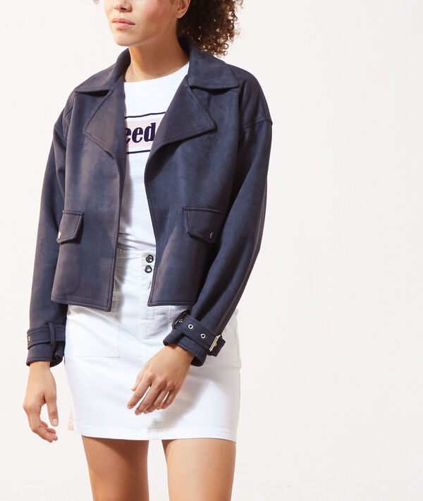Biker-Jacke in Wildlederoptik Biker-Jacke in Wildlederoptik