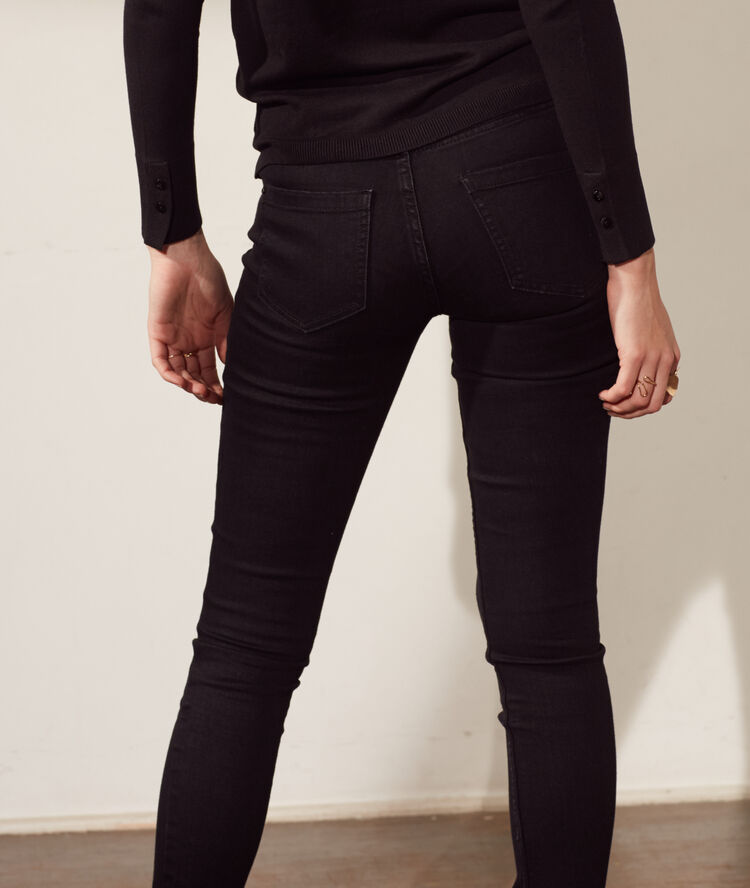Slim-jeans schwarz.
