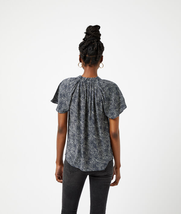 Bluse zum Binden mit Print Bluse zum Binden mit Print