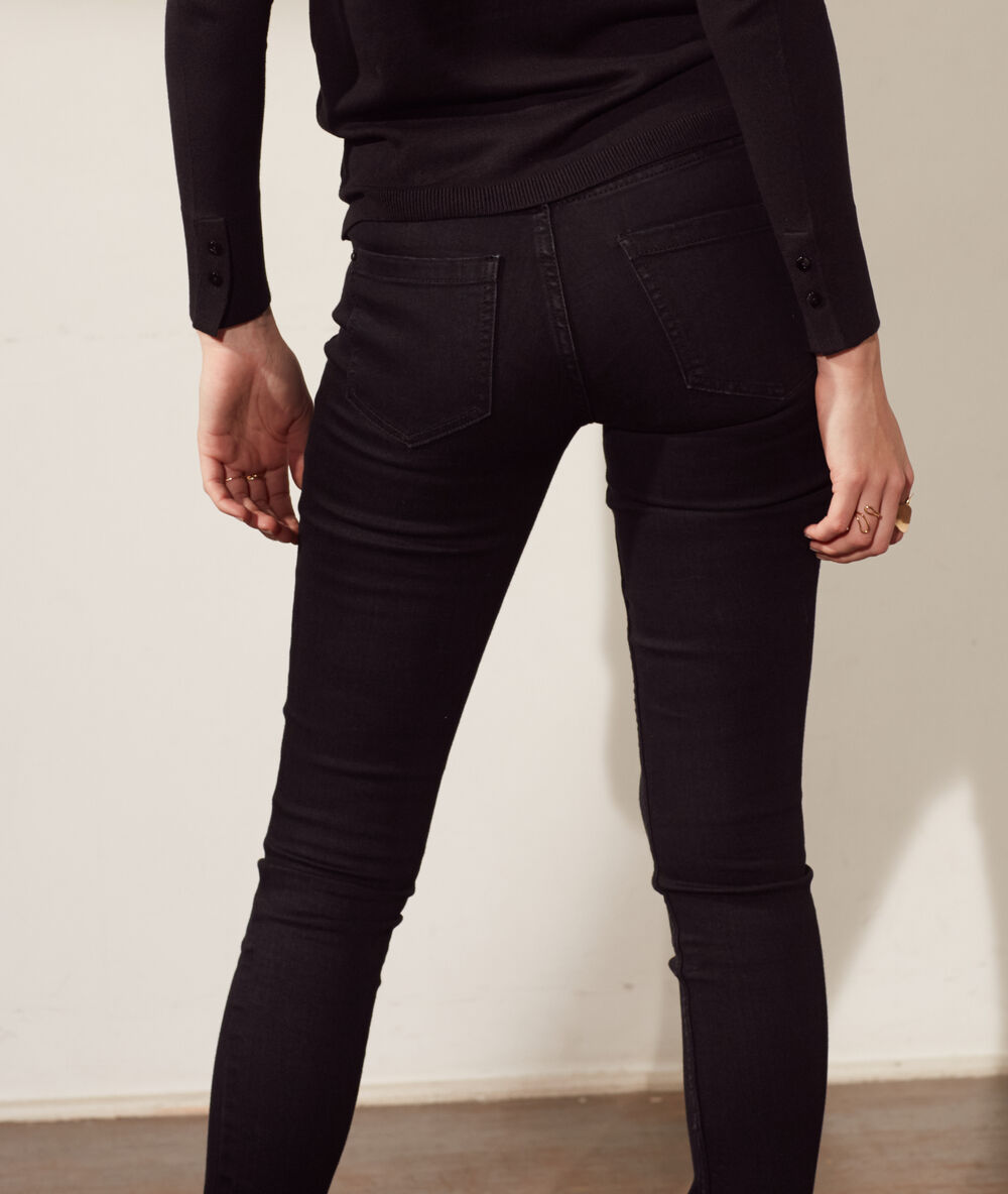 Slim-jeans schwarz.