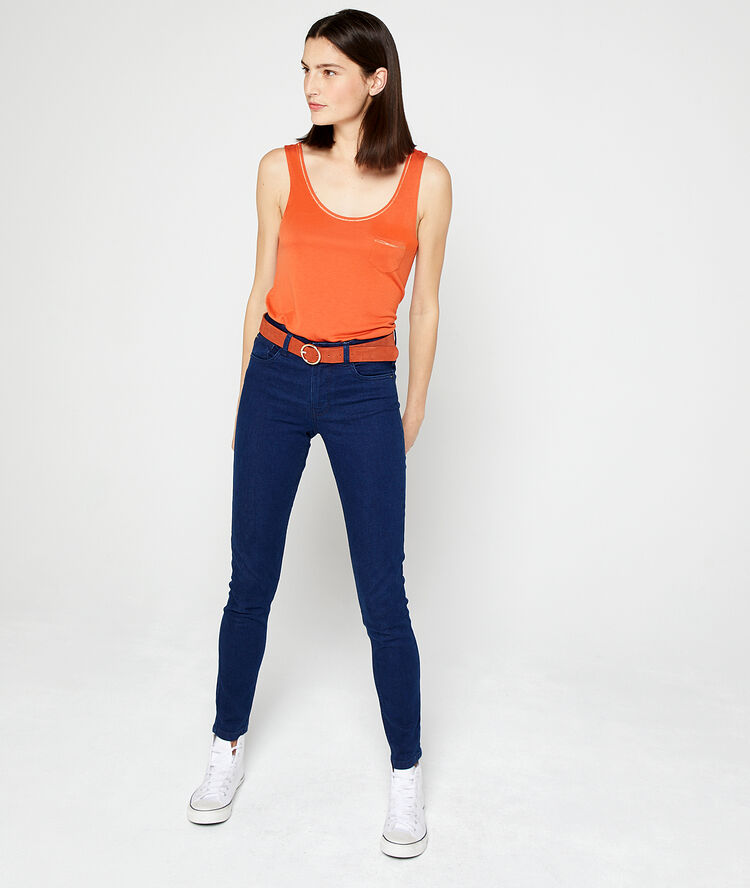 Slim-jeans delave sombre.