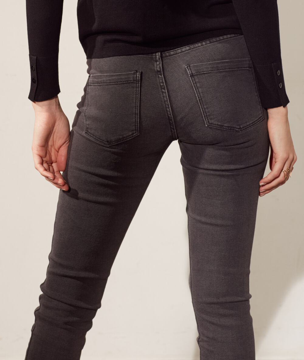 Slim-jeans anthrazit.
