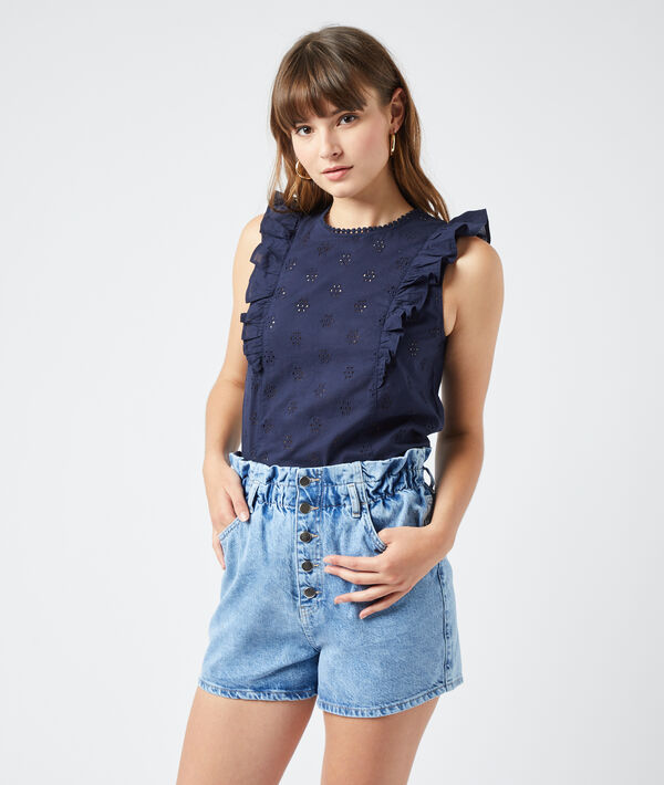 Bluse aus Guipure-Spitze Bluse aus Guipure-Spitze