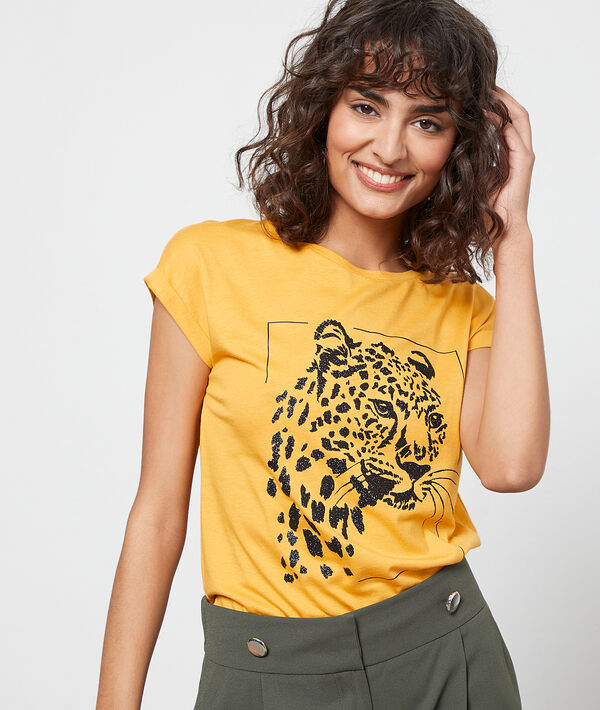 T-Shirt mit Siebdruck T-Shirt mit Siebdruck