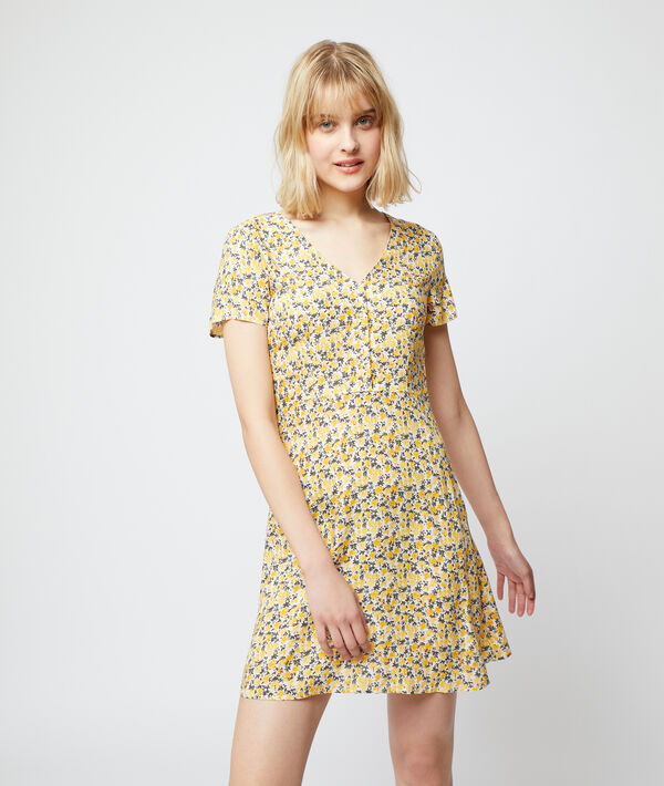 Fließendes Kleid mit floralem Print Fließendes Kleid mit floralem Print