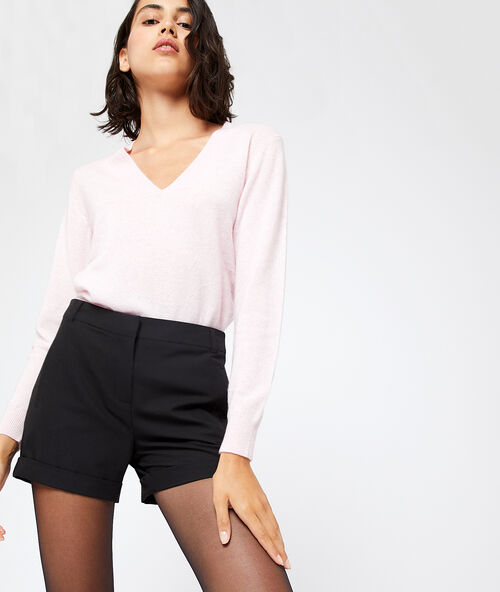 Einfarbige shorts schwarz.