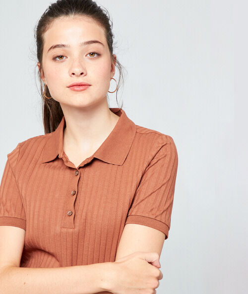 Polo c&ocirc;tel&eacute; savane.