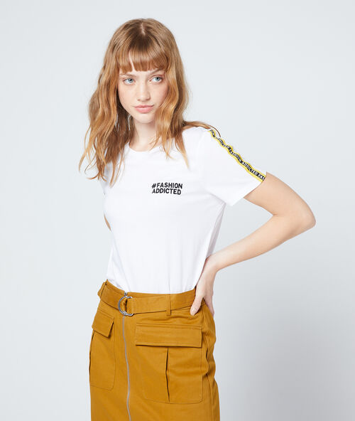 T-shirt &bdquo;fashion addicted&ldquo; ekr&uuml;.