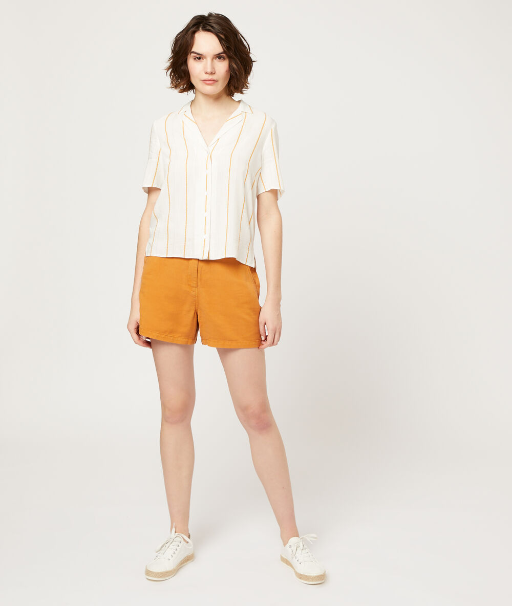 Shorts mit abnähern savanne.