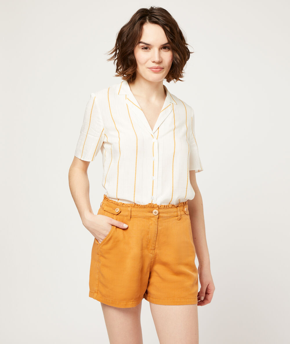 Shorts mit abnähern savanne.