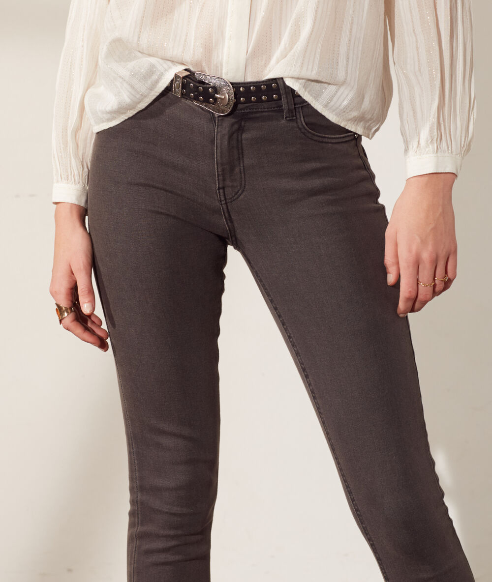 Skinny jeans anthrazit.