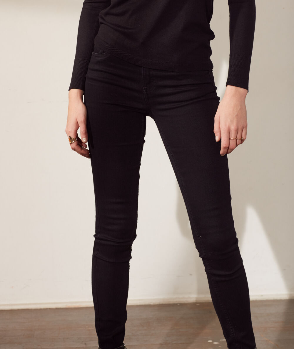 Slim-jeans schwarz.