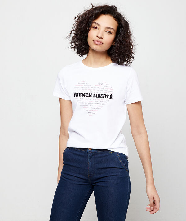 T-Shirt „freche liberté“ aus Bio-Baumwolle T-Shirt „freche liberté“ aus Bio-Baumwolle