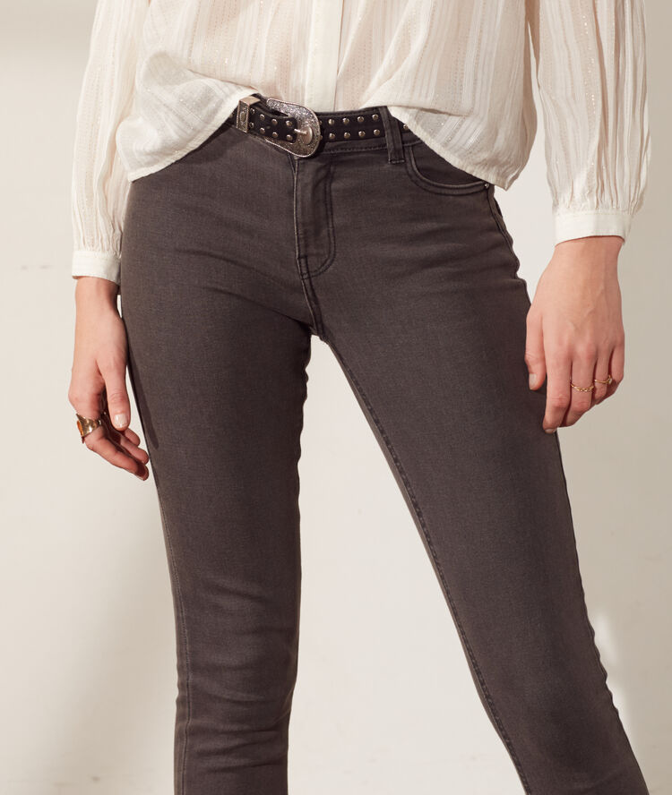 Skinny jeans anthrazit.