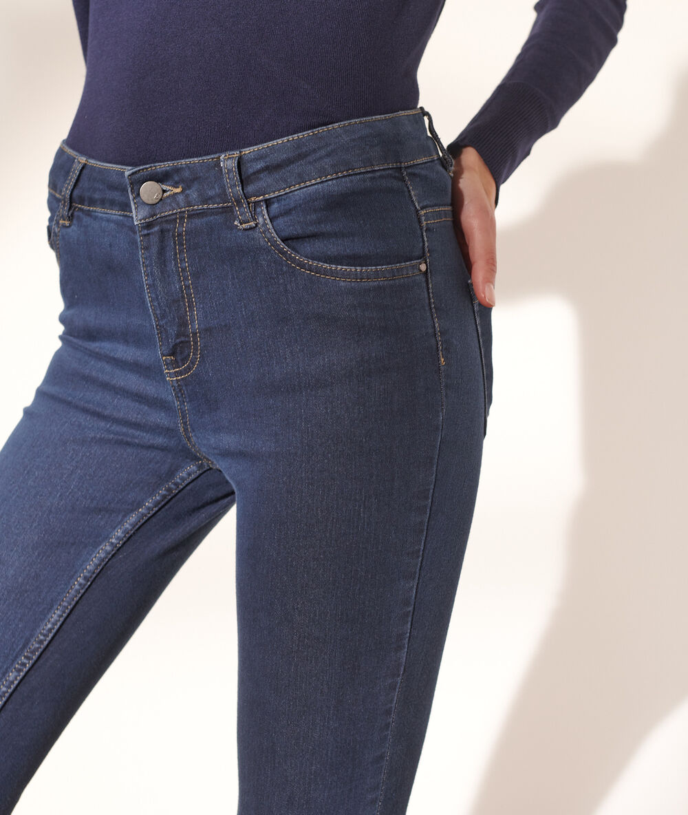 Slim-jeans brut.