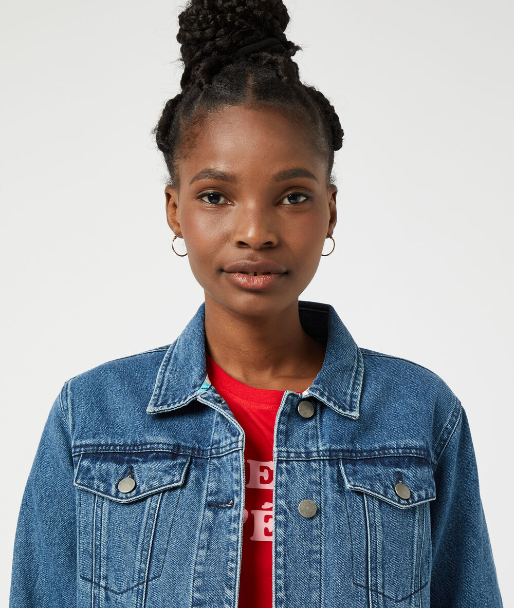 Jeans-jacke stone.