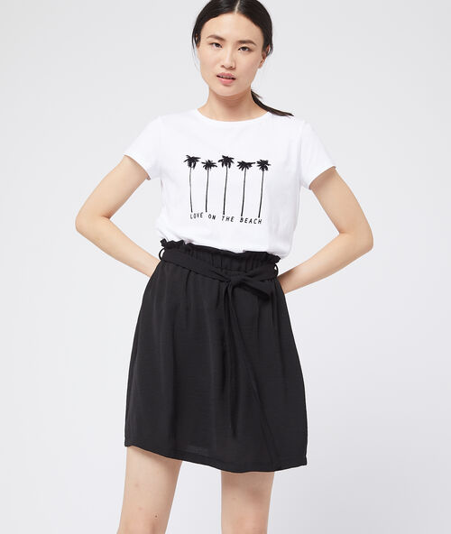 Schmaler rock zum binden schwarz.