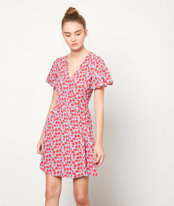 Kleid mit floralem Print zum Knöpfen Kleid mit floralem Print zum Knöpfen