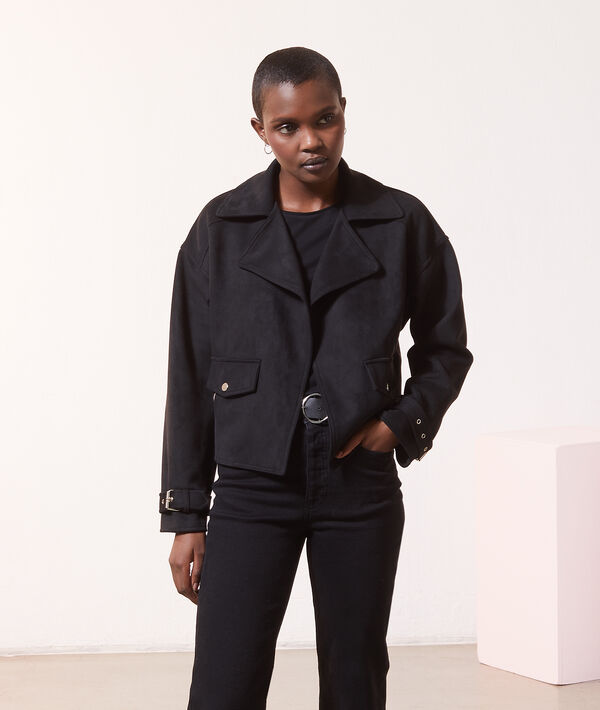 Biker-Jacke in Wildlederoptik Biker-Jacke in Wildlederoptik
