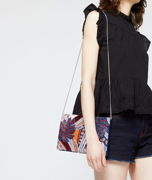 Beuteltasche mit pailletten multicolore.