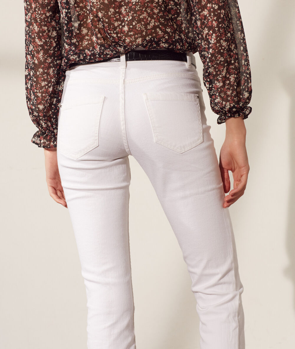 Gerade geschnittene jeans weiß.