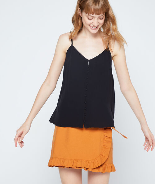 Gekn&ouml;pftes caraco schwarz.