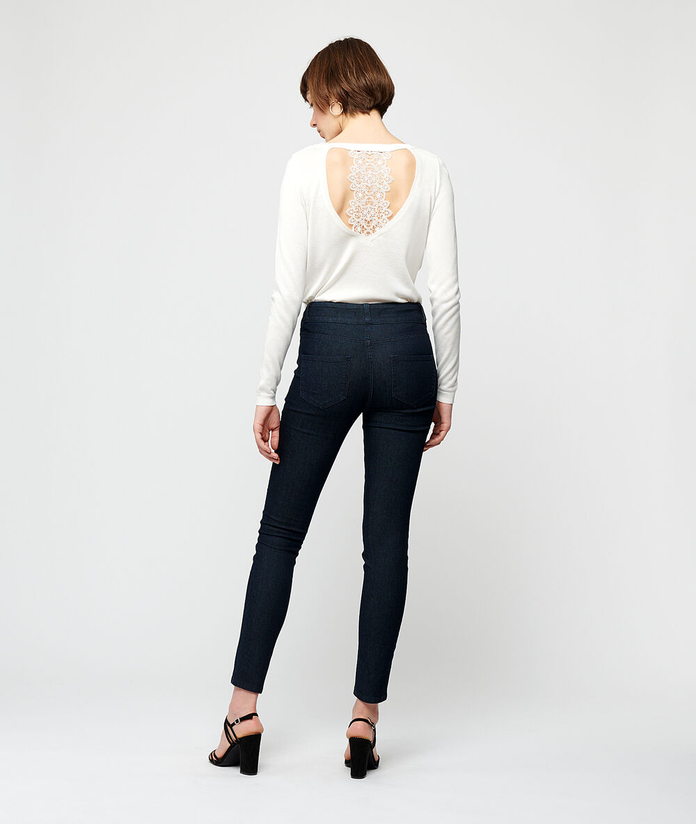 Slim-jeans brut.