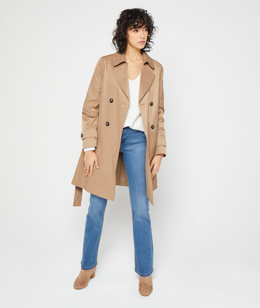 Trench mit gürtel camel.