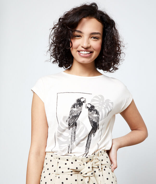 T-Shirt mit Siebdruck T-Shirt mit Siebdruck